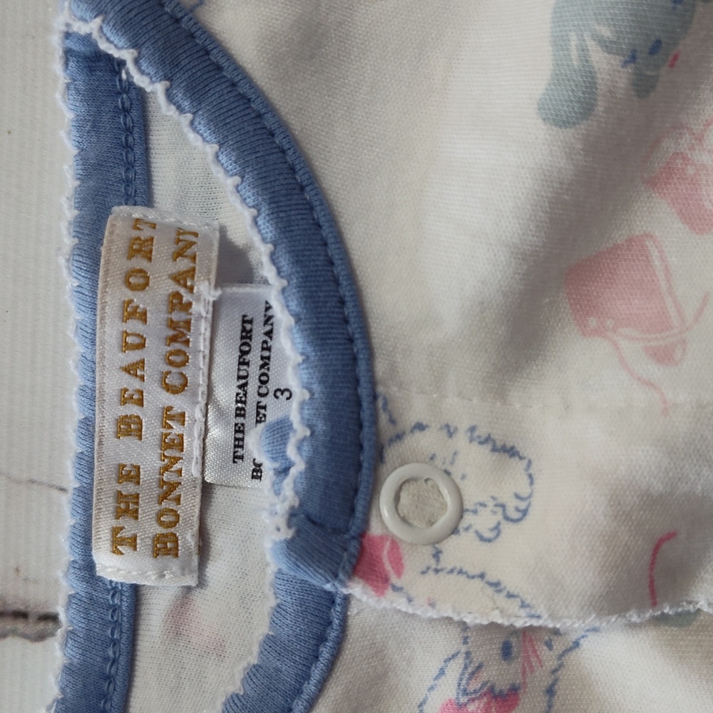 The Beaufort Bonnet Company Convertible Gown Size3m Kitty Puppy - Picture 2 of 4